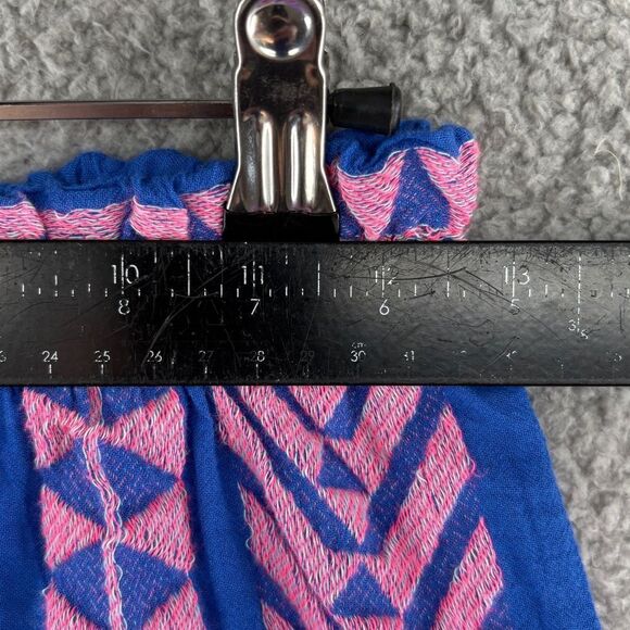 Devotion Twins Fourní Embroidered Cotton Shorts Pink Blue XS NWT - Picture 4 of 13